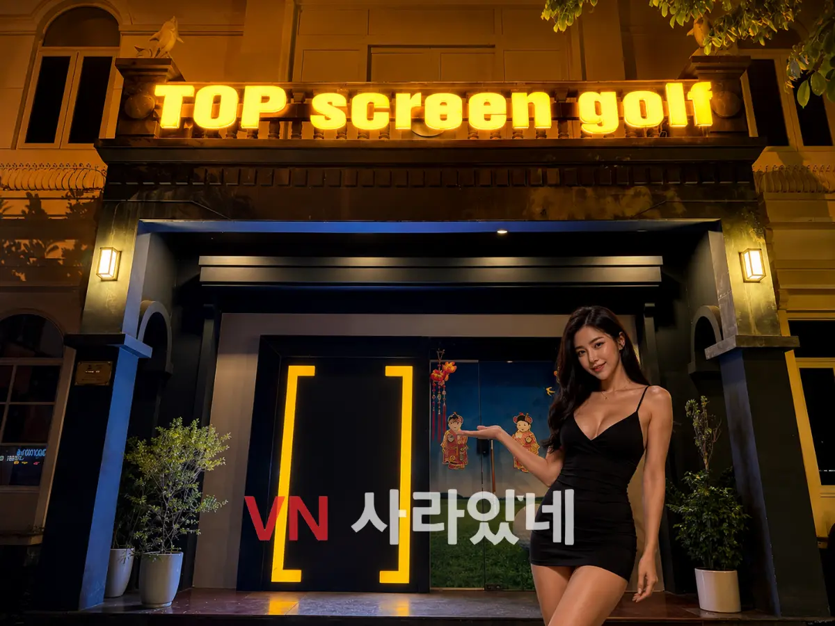 다낭 탑 스크린 골프 바 분위기 정보